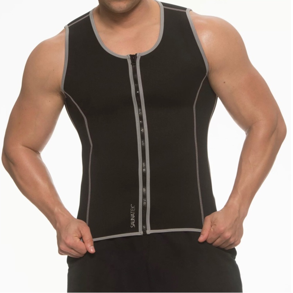 SaunaTek Zip Vest Black XXL
